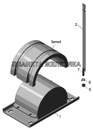5511-8601130 Ловитель-амортизатор КамАЗ-65115 (2009)